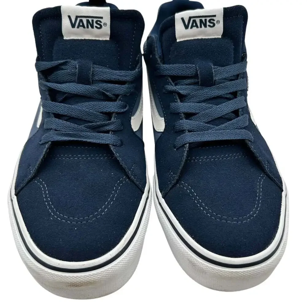 Vans Filmore Decon Navy Suede Canvas Sneakers Mens Size 9